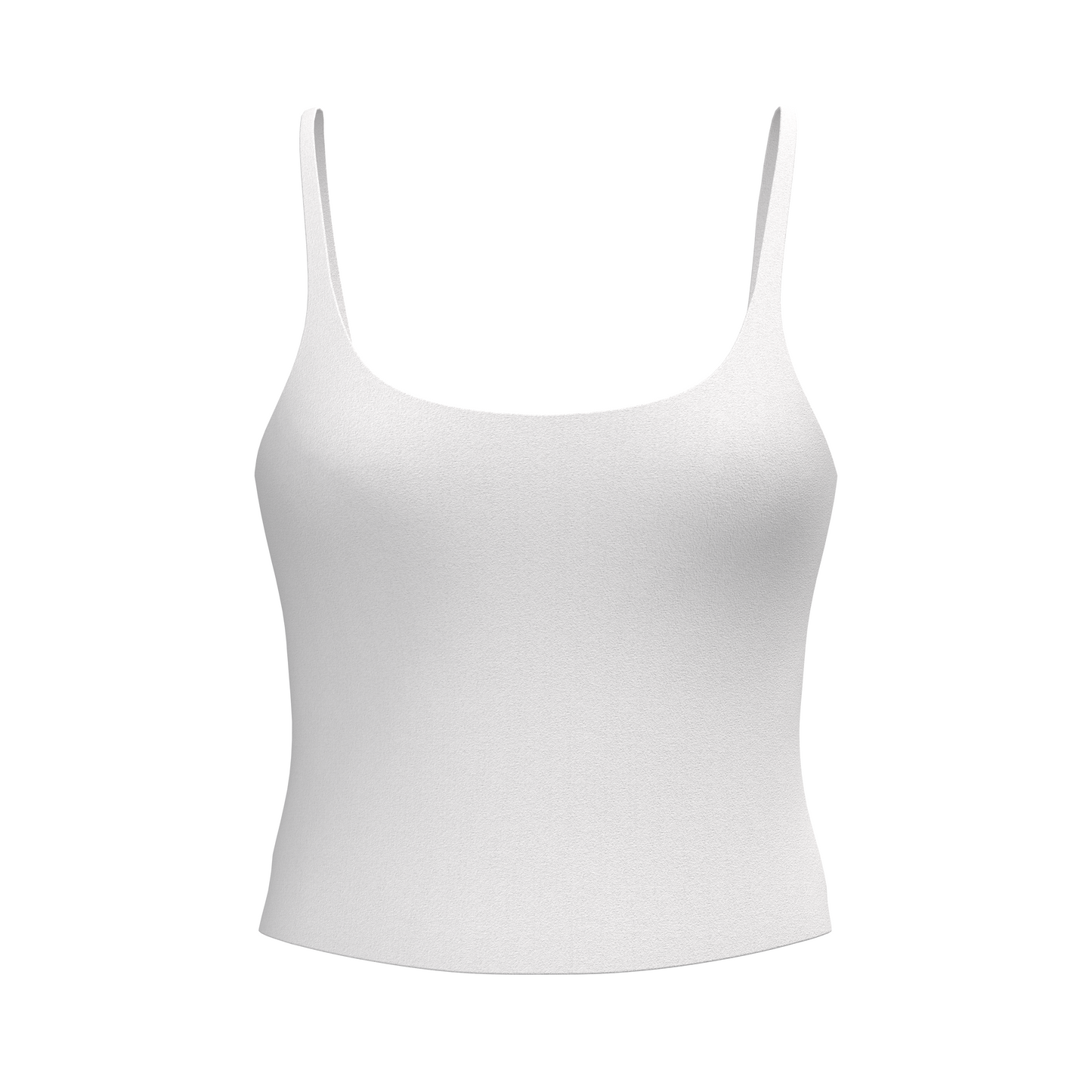 Alevy Studios white top with raw edge seams front view